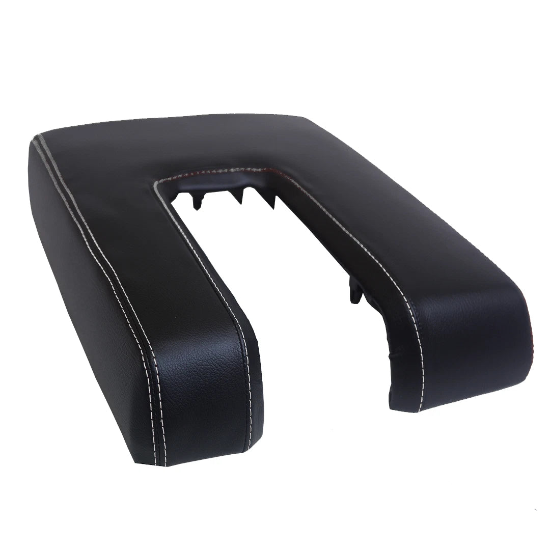 Console Armrest Lid Cover for Toyota Tundra (2014–2019) White Stitch