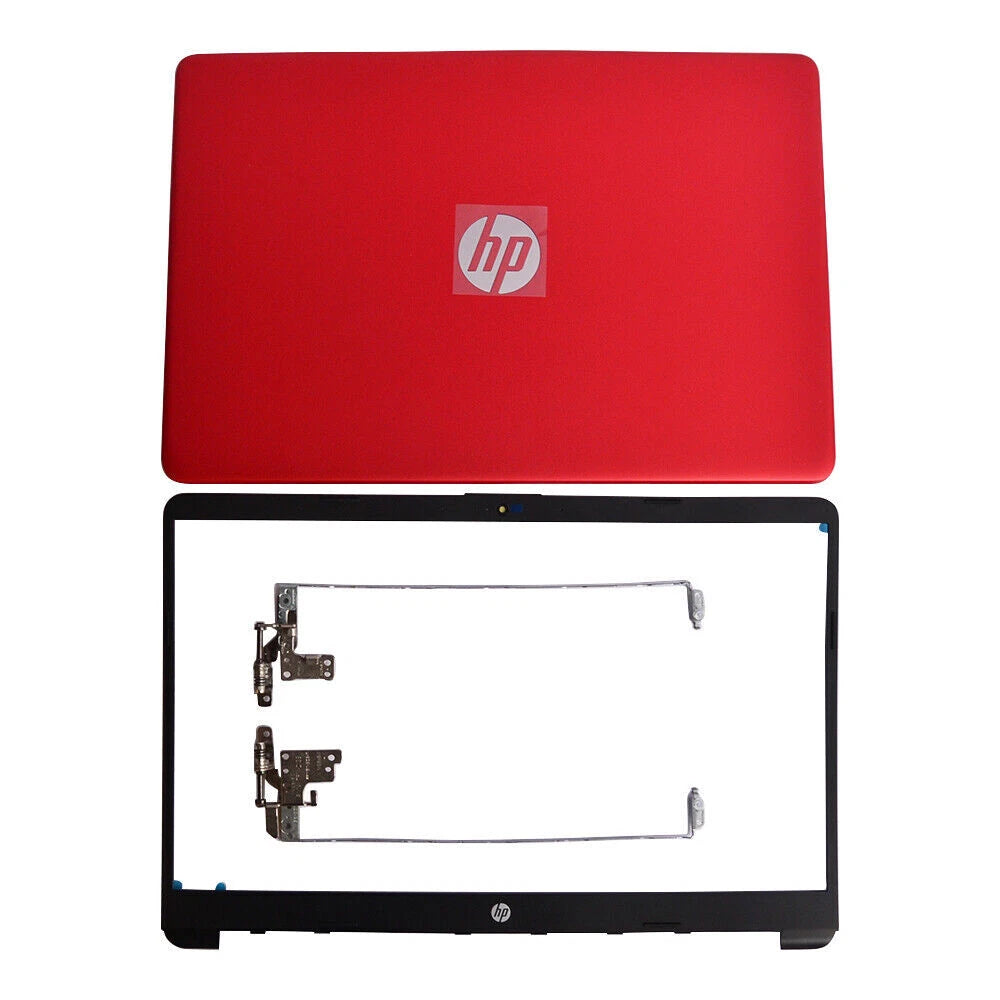 Red Back Cover & Bezel & Hinges for HP 15-DW (2019–2020) M03725-001