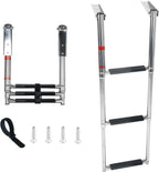 3 Steps Stainless Steel Telescoping Boat Ladder for Marine Yacht