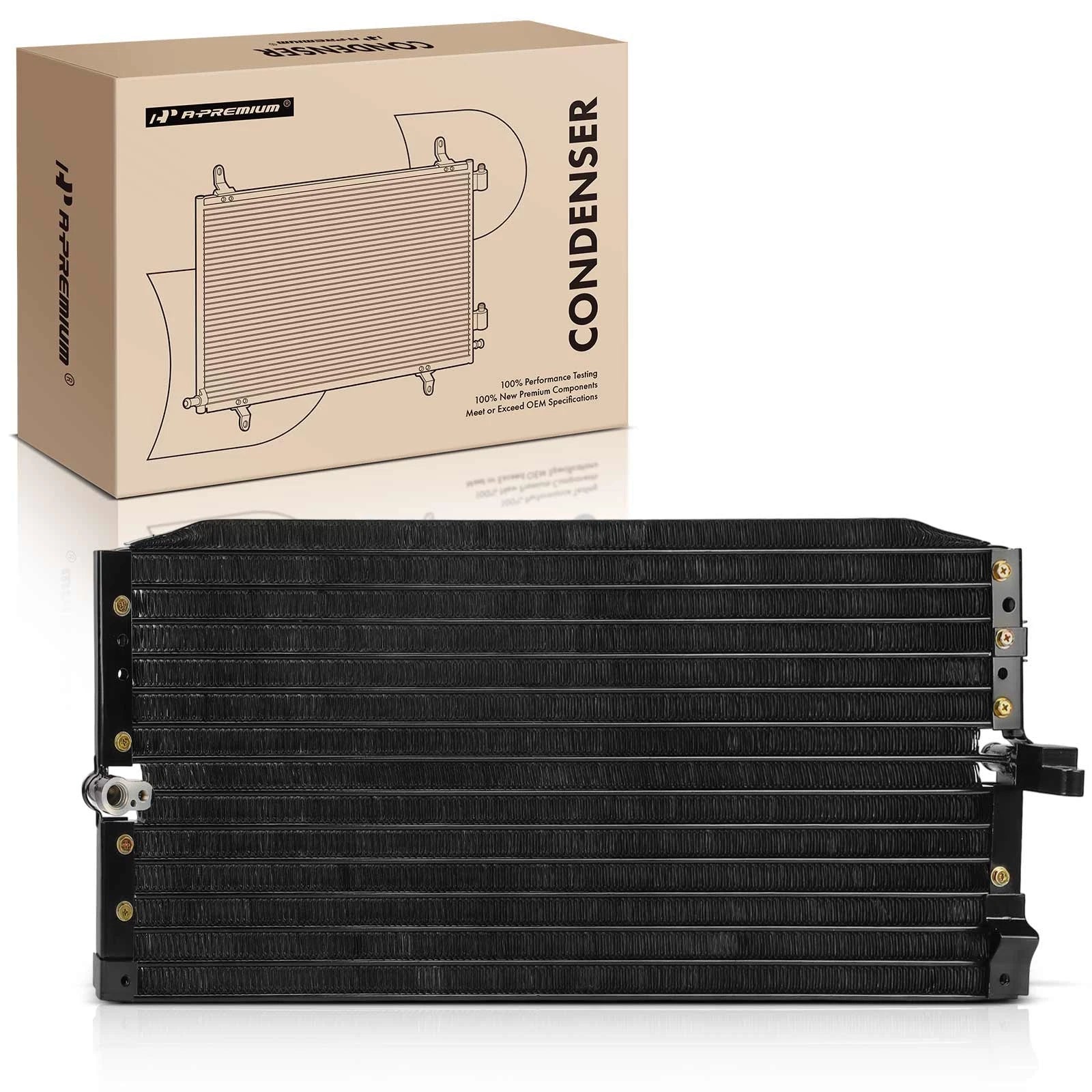 A/C Condenser with Bracket for Toyota Corolla and Geo Prizm (1988-1992)