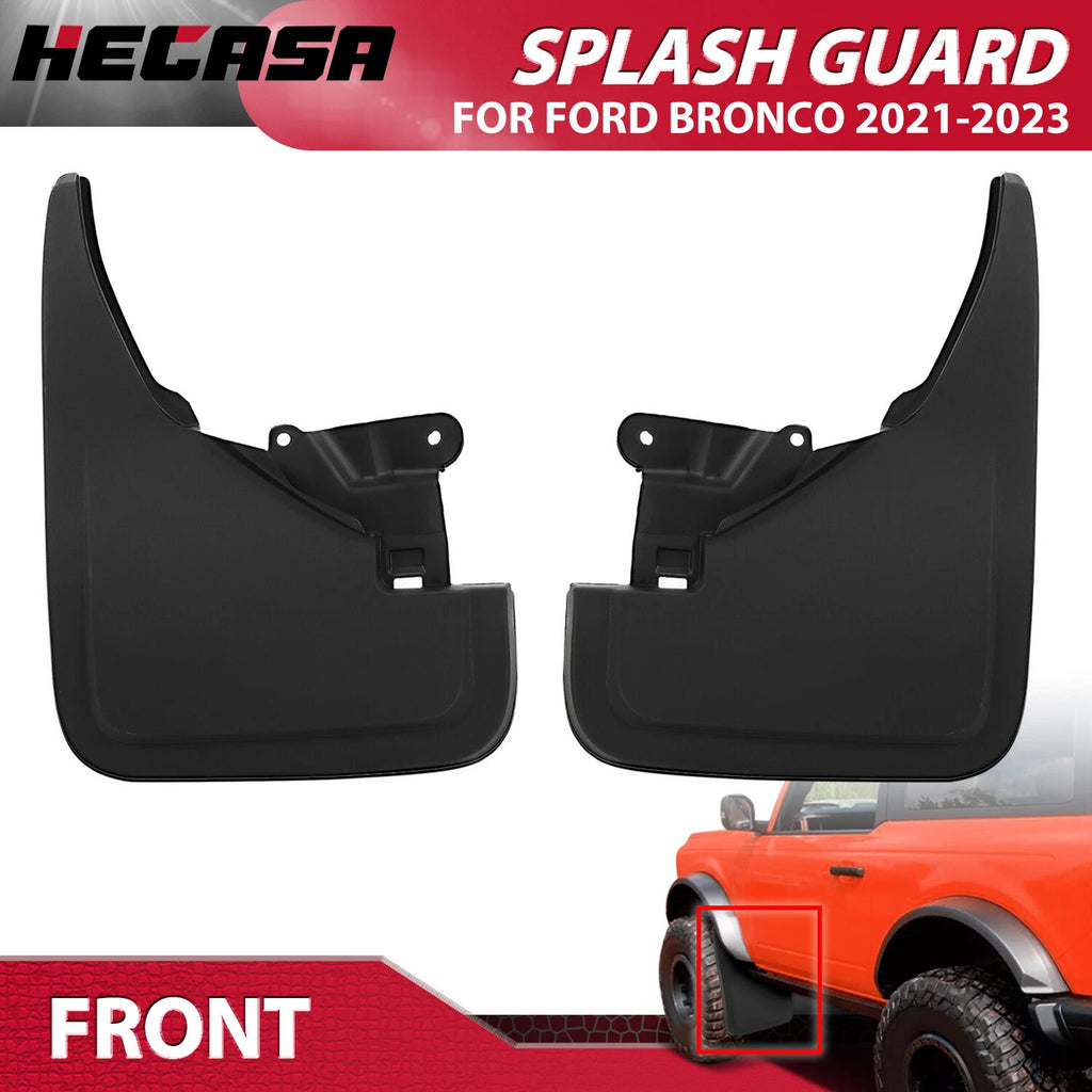 Set of 2 Front Mud Flaps for Ford Bronco (2021–2024)