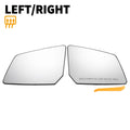 Pair White Heated Mirror Glass for GMC Chevrolet 
