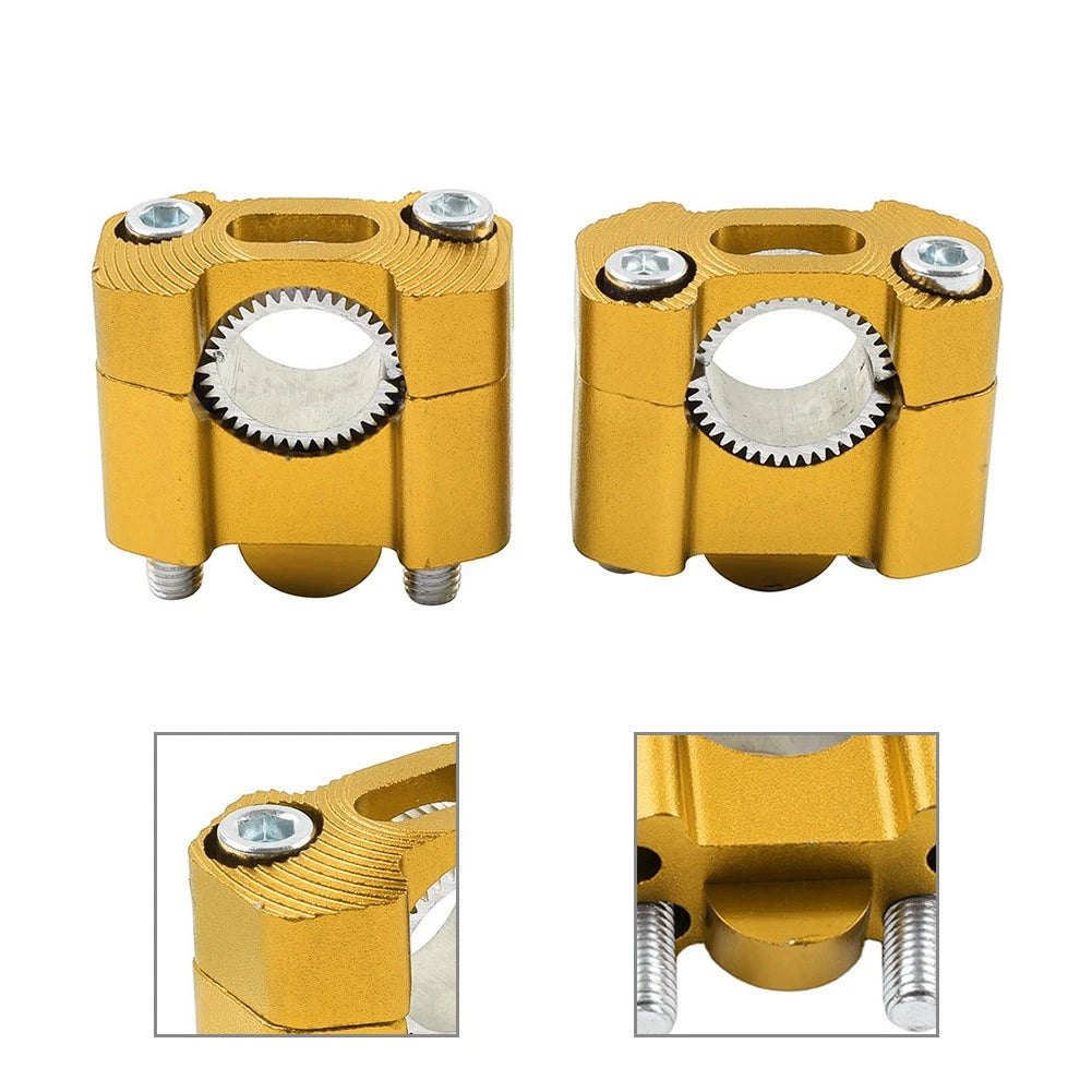 Handlebar Fat Bar Mount Clamps Risers Adaptor 7/8 to 1-1/8 for Dirt Pit Bike ATV