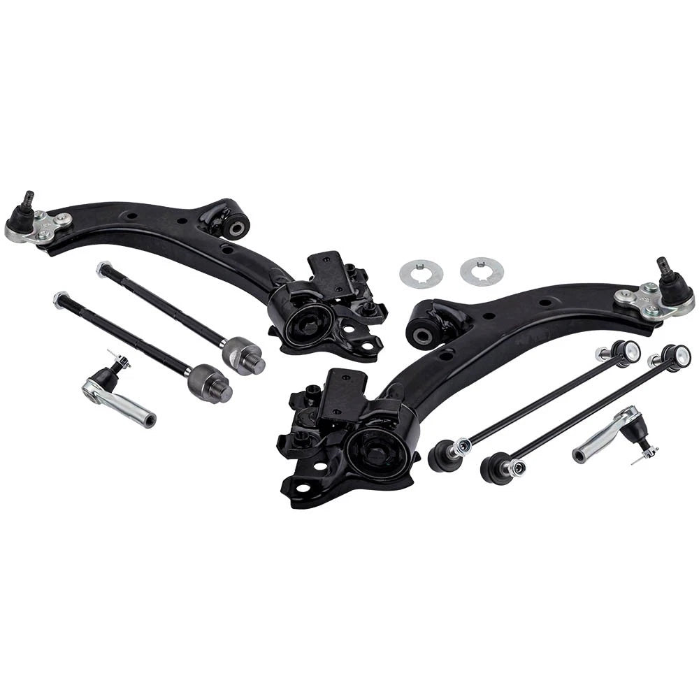 8x Front Control Arm Tie Rod Sway Bar Links for Honda CR-V (2007–2011)