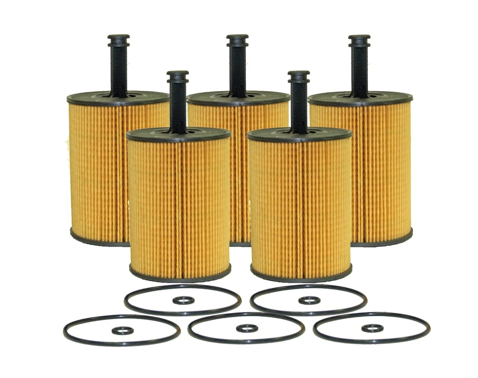 Set of 5 Engine Oil Filters for Audi A3 TT Quattro VW Beetle Golf Passat CC R32