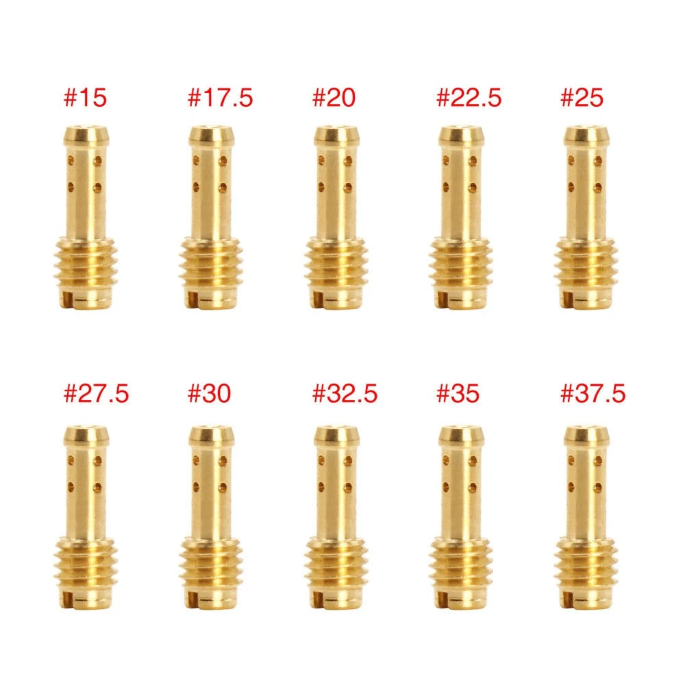10Pcs Pilot Jet for Mikuni VM/TM/TMX Carburetor (15-37.5)