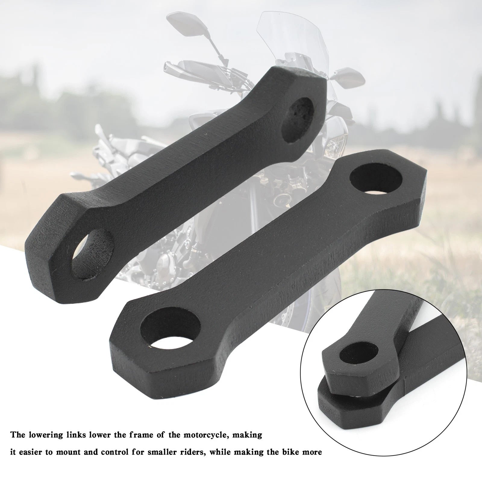 CNC Aluminum Lowering Link Kit for Yamaha MT-09, Tracer 900, XSR900, XT1200Z (2014–2023)