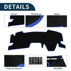 Dashboard Cover Mat for Toyota Yaris Cross (2021–2023) Black Blue Set