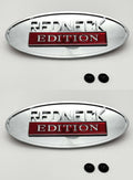 Hood Side Fender Emblems Redneck Edition Replacement for Peterbilt Trucks (2017–2024)