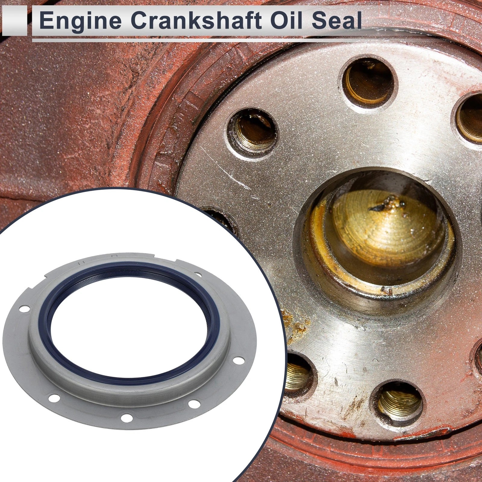 1 Pc Crankshaft Oil Seal with Flange for Mitsubishi 4D31T (No.ME011867)