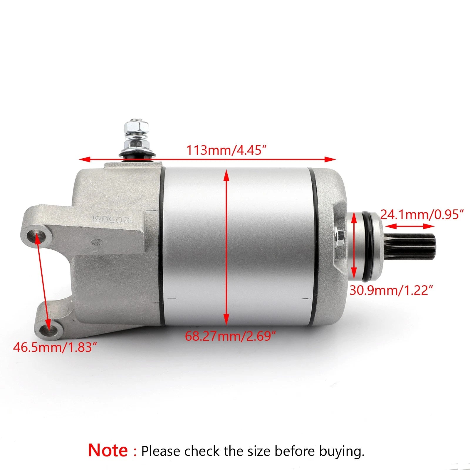 ATV Starter Motor for Yamaha Grizzly 350 YFM35 YFM35F TFM35G (1998–2001) 3HE-81890-00 UE