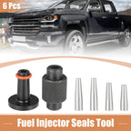 6pcs Fuel Injector Seal Install Sizer Tool for GM Subaru (EN-49245, EN-51105)
