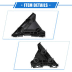 2X Bumper Mounting Support Bracket for Toyota Camry (2007–2011) Black