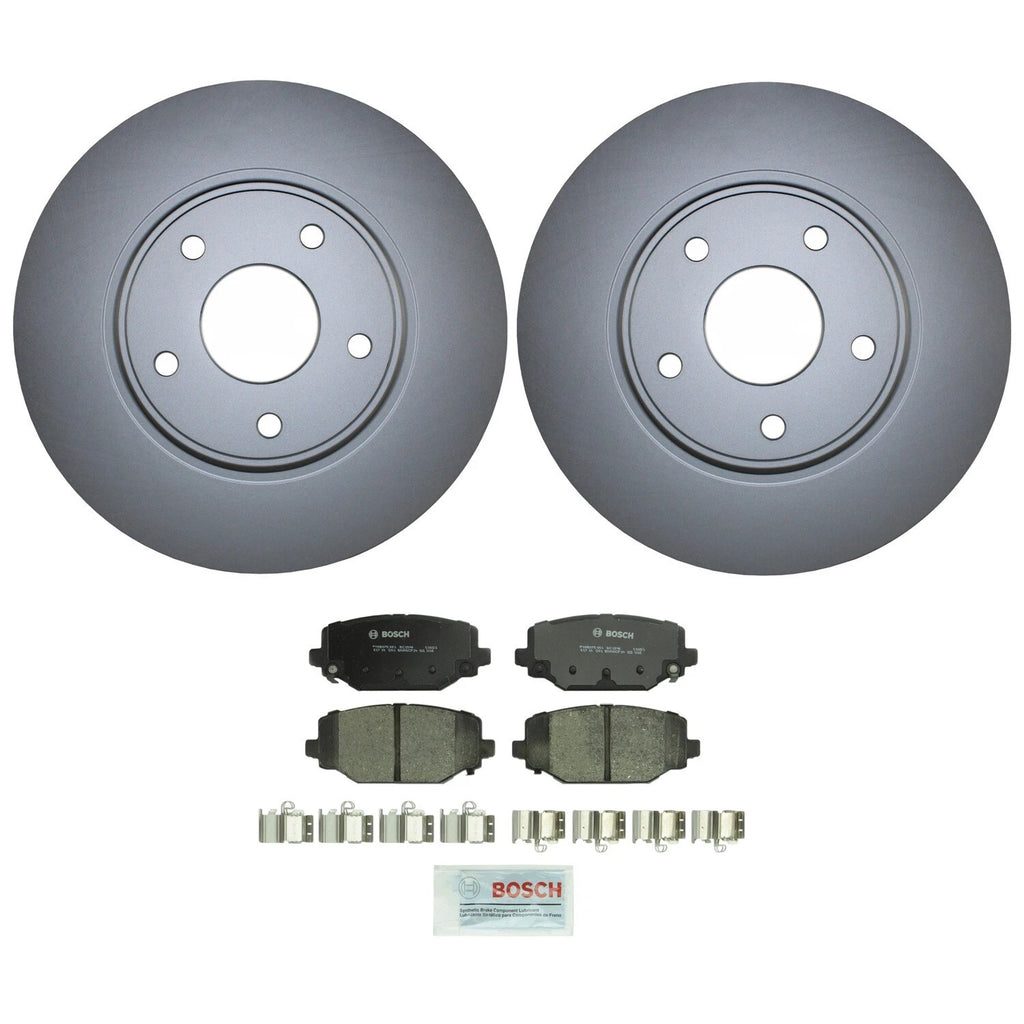 Rear Brake Kit Set of 4 Disc Rotors & Ceramic Pads for Chrysler Dodge Ram VW