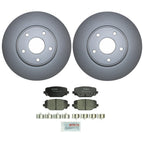 Rear Brake Kit Set of 4 Disc Rotors & Ceramic Pads for Chrysler Dodge Ram VW