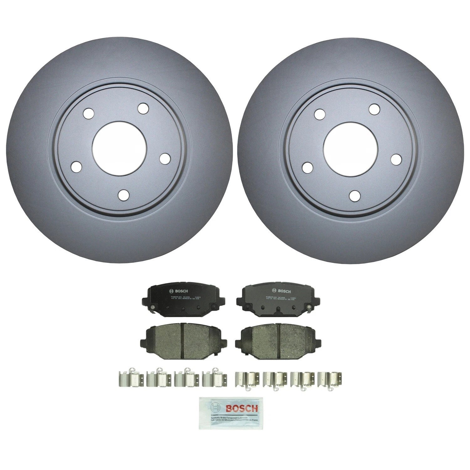 Rear Brake Kit Set of 4 Disc Rotors & Ceramic Pads for Chrysler Dodge Ram VW