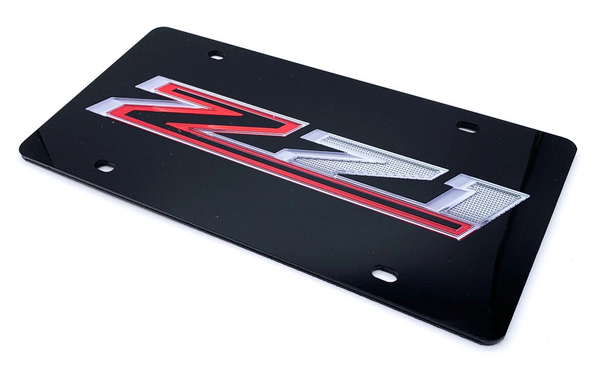 Acrylic Premium Black License Plate for Chevrolet Z71 (2014–2024)