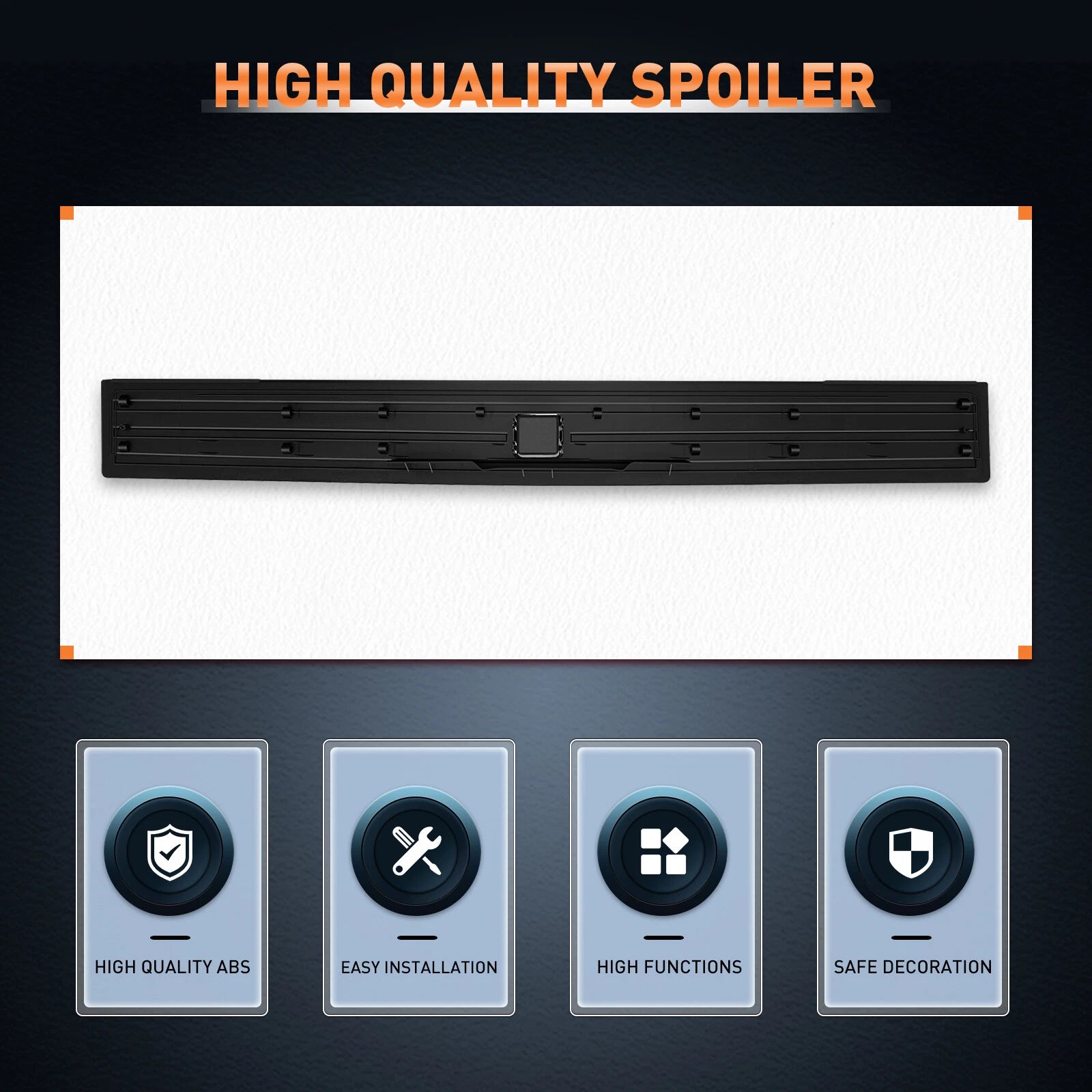 Tailgate Moulding for Ford F150 (2015-2019) with Flexible Step