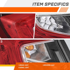 Chrome Housing Taillight Assembly for Honda Civic Sedan (2016–2021)