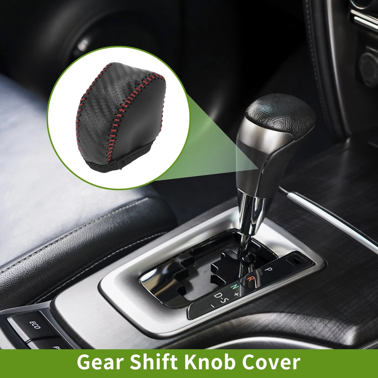 1 Pc Gear Shift Knob Cover for Lexus NX250 (2022–2023) Carbon Fiber Red