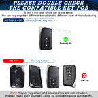 Full Seal TPU Remote Key Fob Case Shell for Lexus (2014-2020) 3-Button