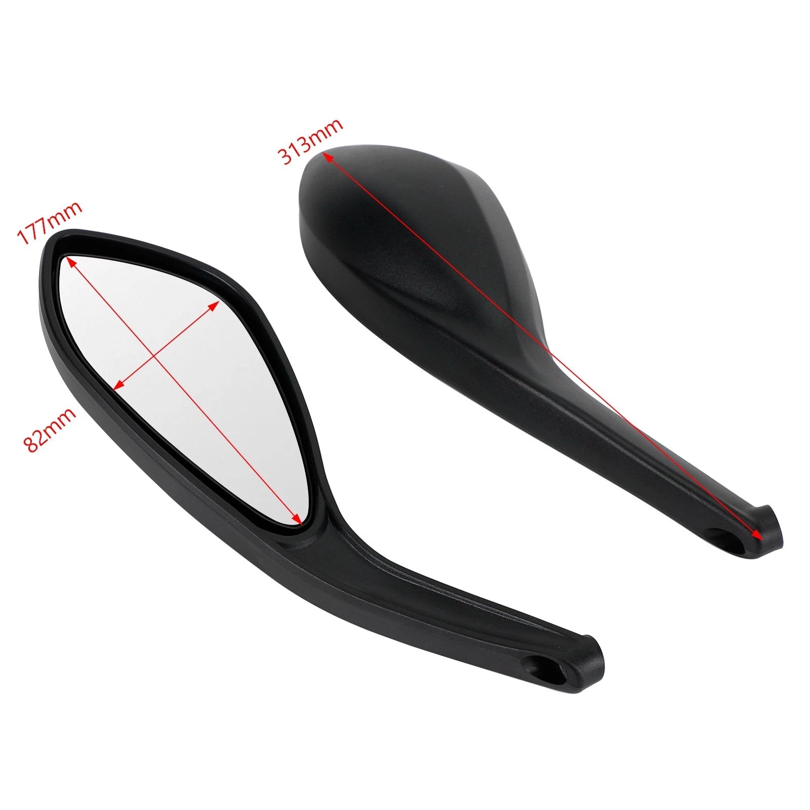 Set of 2 Rearview Mirrors for Ducati Streetfighter 848 1098 1100 S (2009–2015)