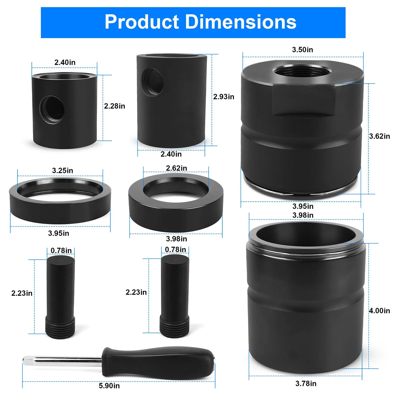 Leaf Spring Pin & Bushing Adapter Kit for