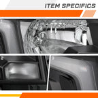 Front Right Headlight for Nissan Frontier (2022–2025) - Black Housing, Clear Lens