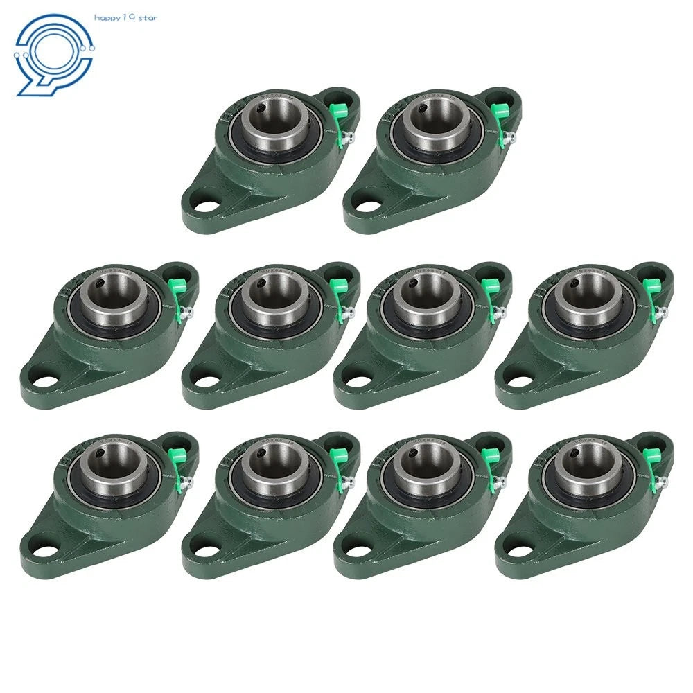 Set of 10 Pillow Block Flange Bearings for Various Models (1" Bore)