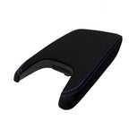 Console Lid Armrest Cover for Acura Integra (2023) Carbon Fiber Blue Stitch