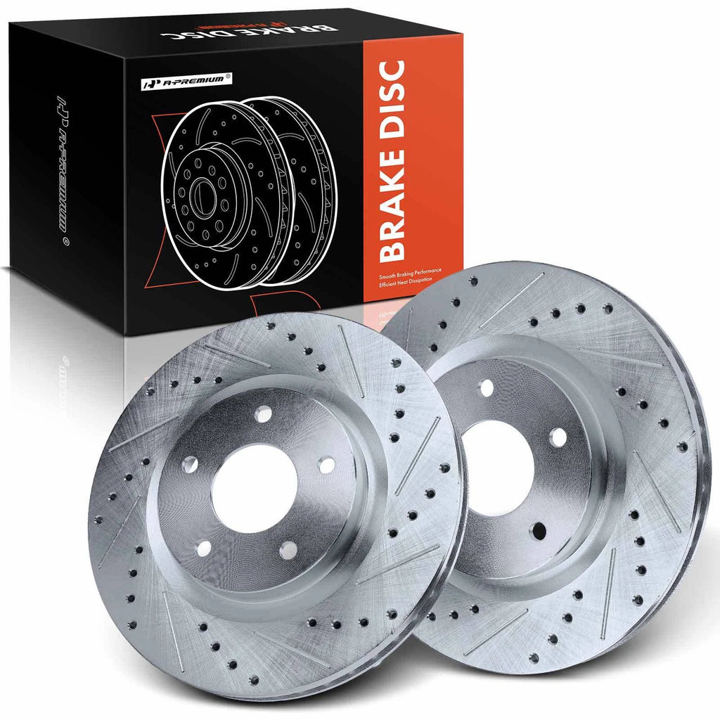 Front Drilled Brake Rotors for Nissan Sentra (2017–2019) Juke (2011–2017)