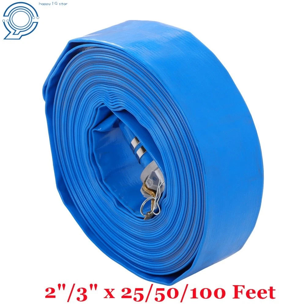 Backwash Hose for Swimming Pools (2"/3" x 25/50/100 FT) Heavy Duty Discharge