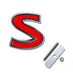 3D Metal S Car Sticker Front Grill Badge for Infiniti Q50 Q60 Q70 (2014–2021)