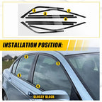 Gloss Black Chrome Delete Window Cover Decal for Chrysler 300 (2011â2023)