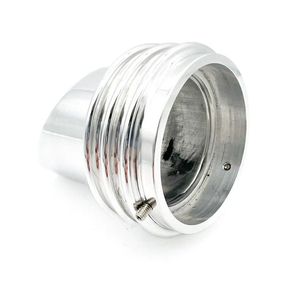 Carburetor Velocity Stack Polished Aluminum 2 Barrel for Universal Fit (—)