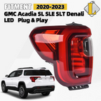 LED Tail Light Outer Left Driver Side for GMC Acadia Denali SL SLE SLT (2020–2023)