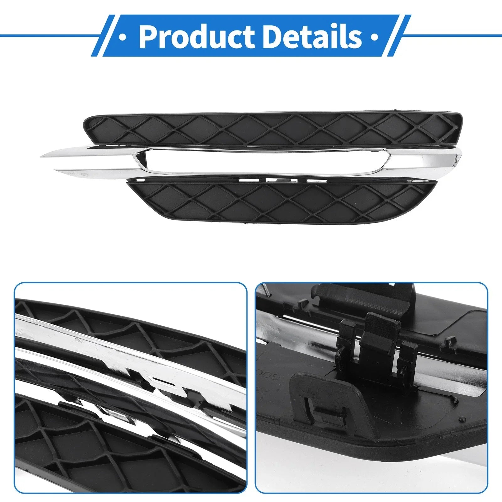Front Right Fog Light Grill for Mercedes-Benz C300 (2011-2013)