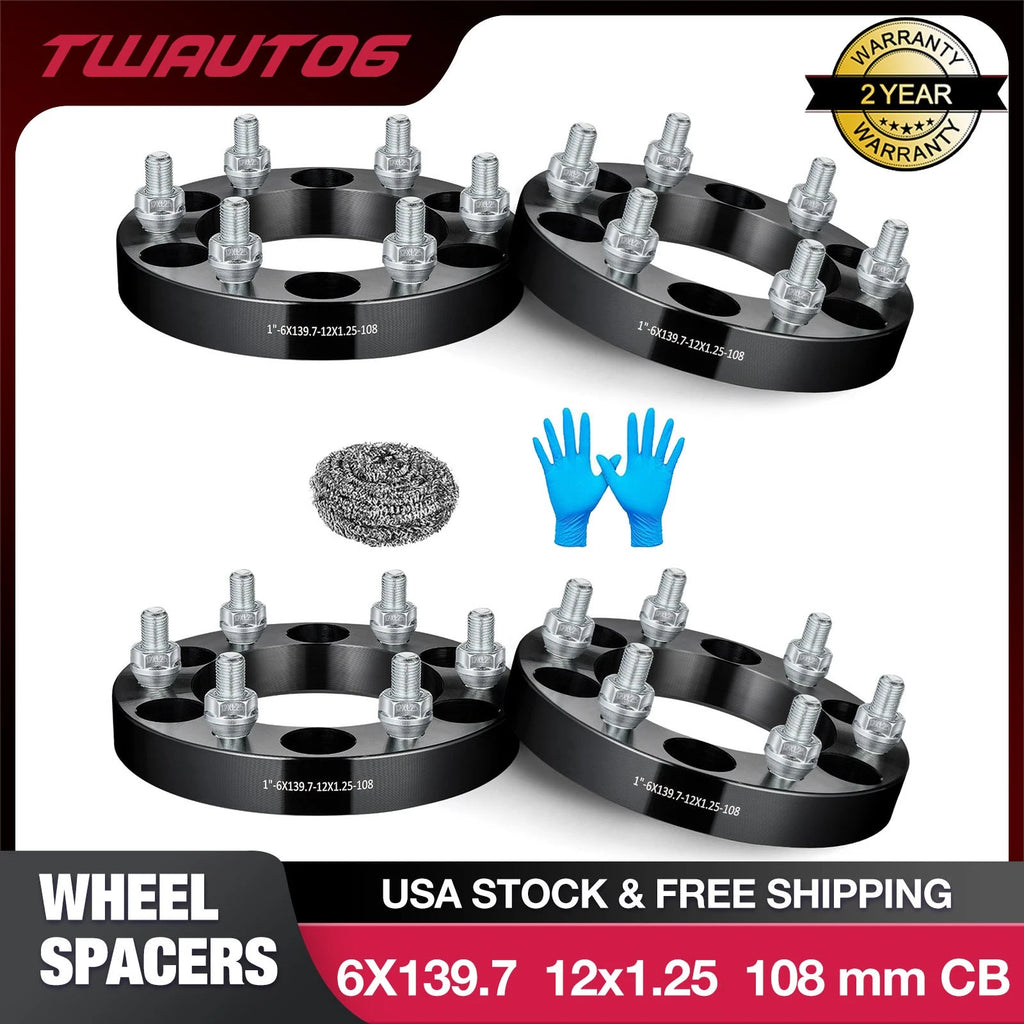 4 PCS 1" Wheel Spacers for Nissan Titan Armada Frontier Pathfinder (2004–2024)