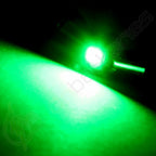 Set of 4 Green T3 Neo Wedge 1 SMD 2835 LED Bulbs for HVAC Dash Light