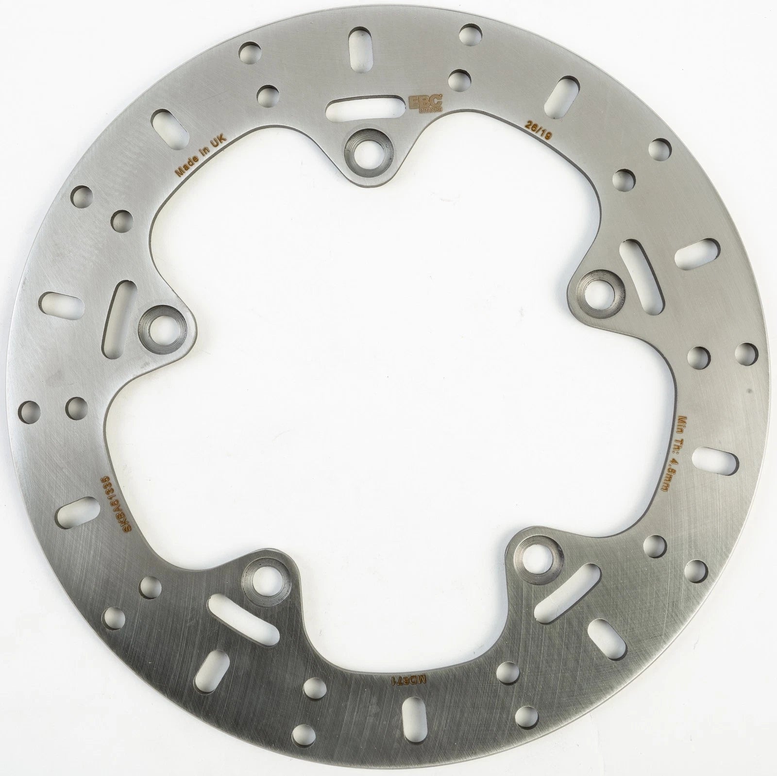 EBC Rear Street Brake Rotor MD671 for BMW F800R & F800GS (2009–2016)