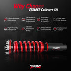Coilovers Lowering Kit 24 Level Damper Struts for Honda Accord (2003–2007)