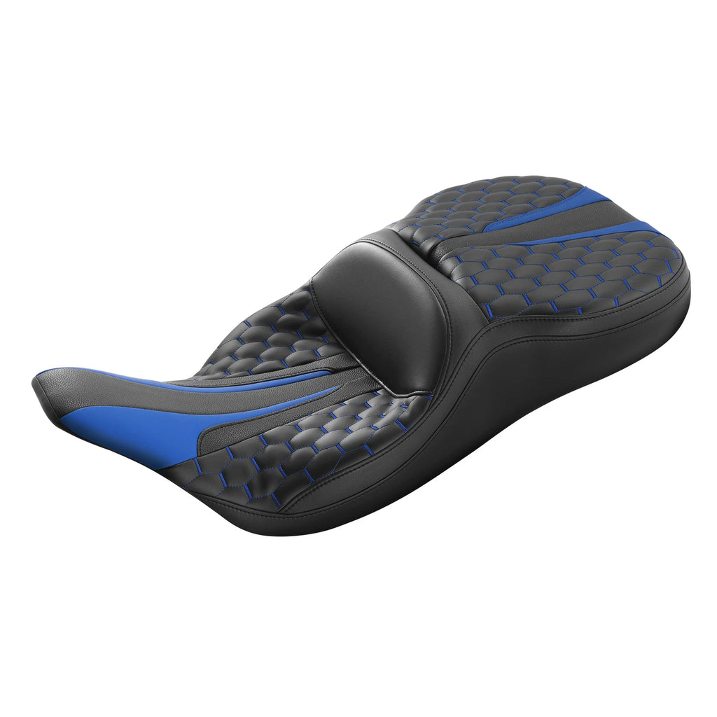 Seat Set for Harley Electra Glide (1997–2007) - Black Blue