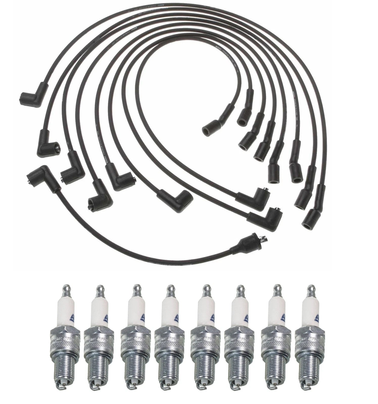 Ignition Wire Set 8 & ACDelco Spark Plugs Kit for Chevy Impala V8