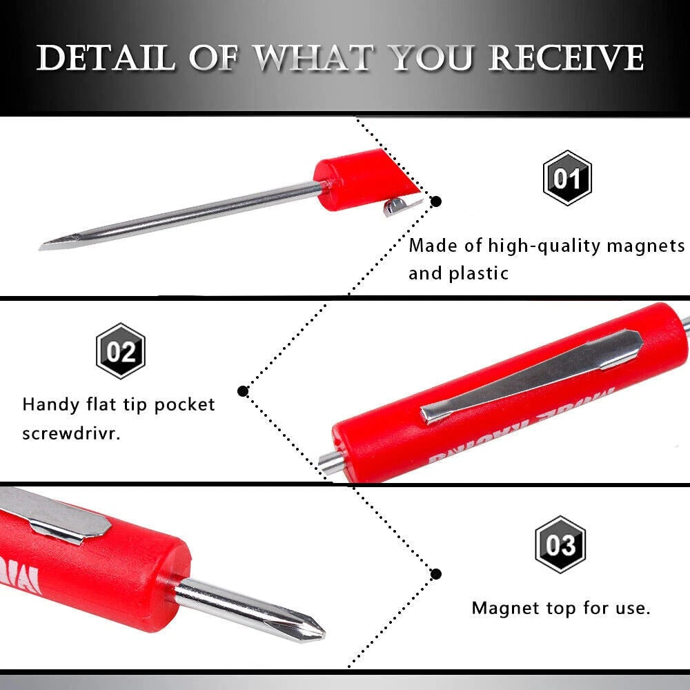 10x Mini Pocket Screwdriver Set with Magnet for Various Models