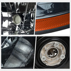Smoked Housing Headlights & Amber Side Corner Lamps for Honda Accord (1998–2002)