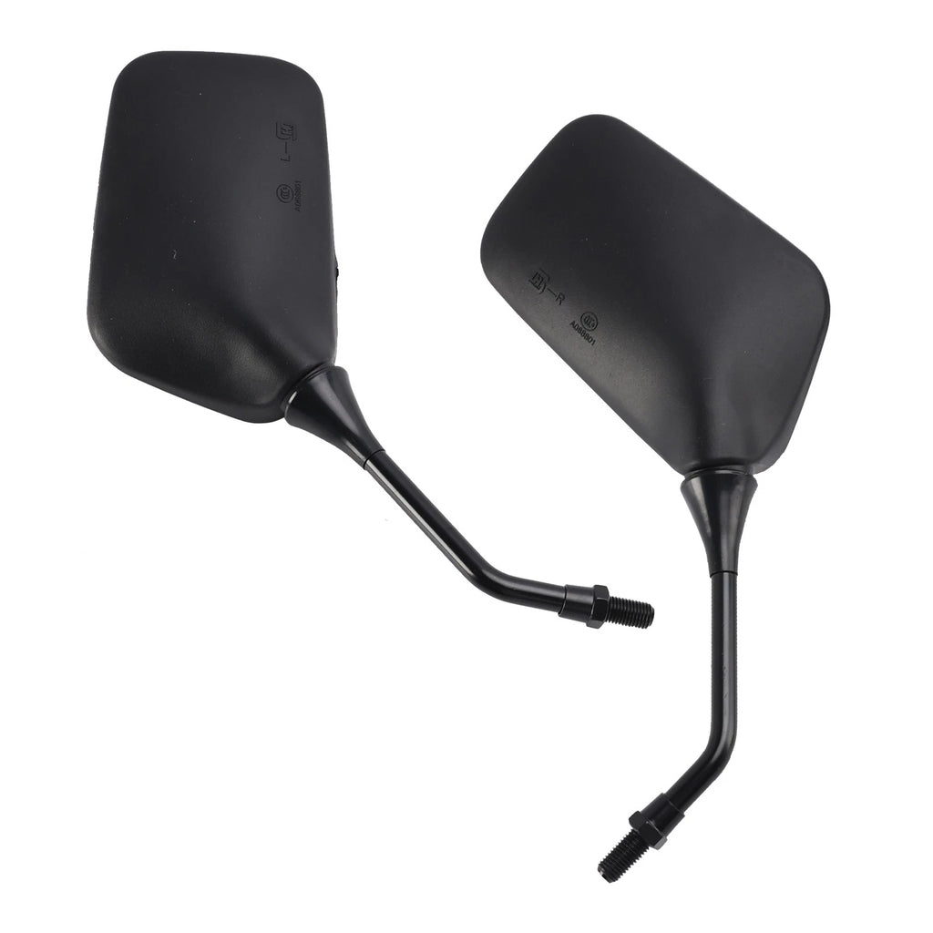 Pair Black Rearview Mirrors for Kawasaki KLR250 KLR600 KLR650 (1987–2007)