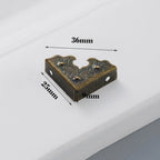 Set of 4 Retro Wooden Jewelry Box Corner Protectors for Home Decor