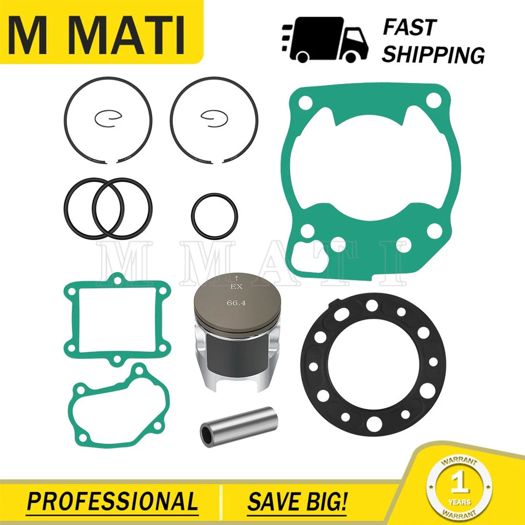 Piston Kit STD 66.4mm for Honda CR250R (1997–2001)