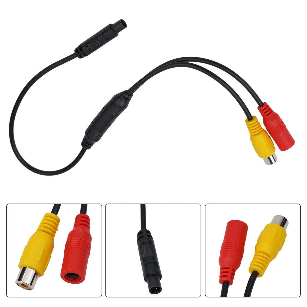 Camera Signal Harness for Car CVBS Male to 4 PIN Female (Universal)