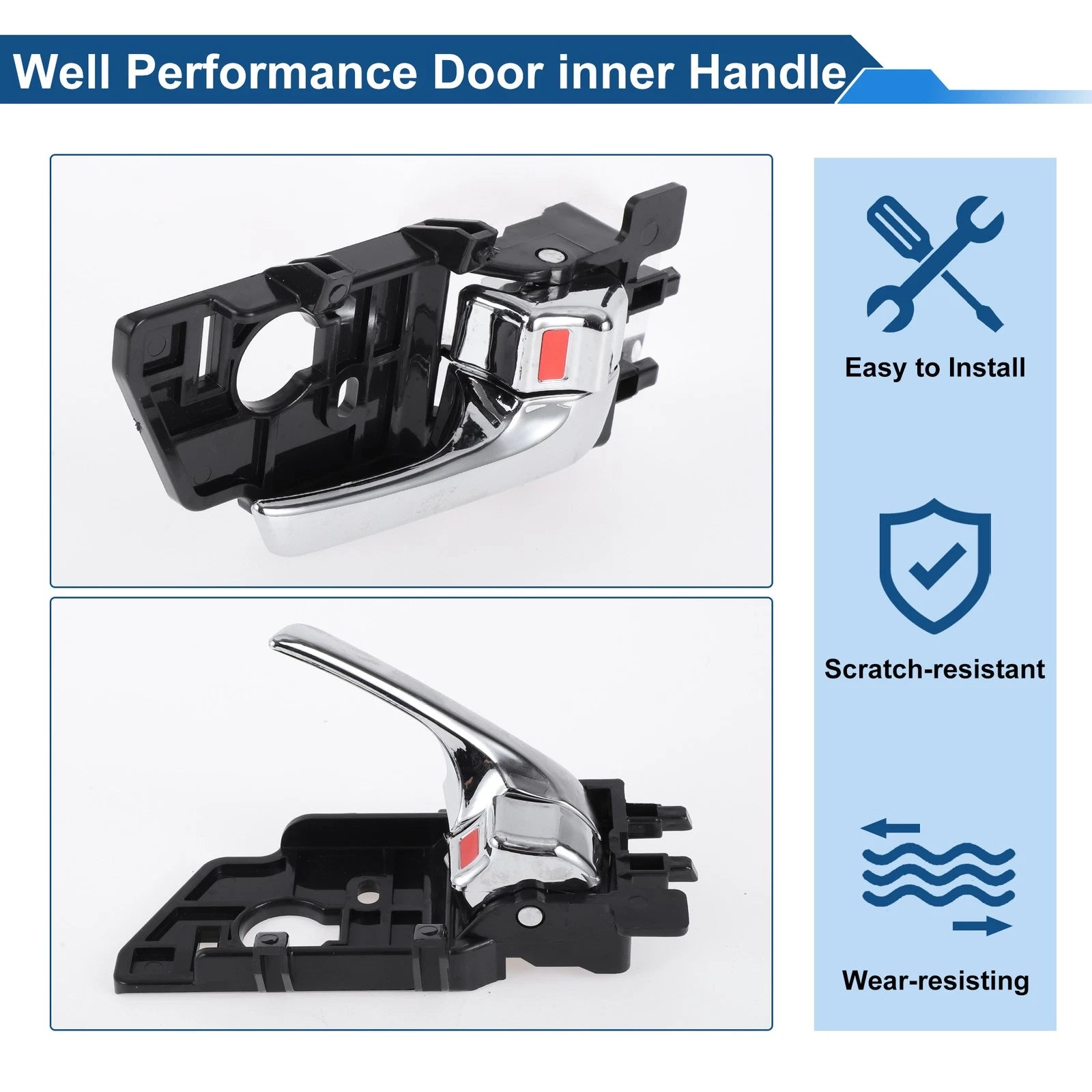 Front Driver Side Interior Door Handle for Kia Forte (2009–2012) No. 826201X000